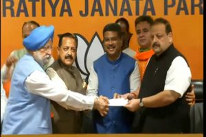 Former NC leaders Devender Rana, Surjit Salathia join BJP