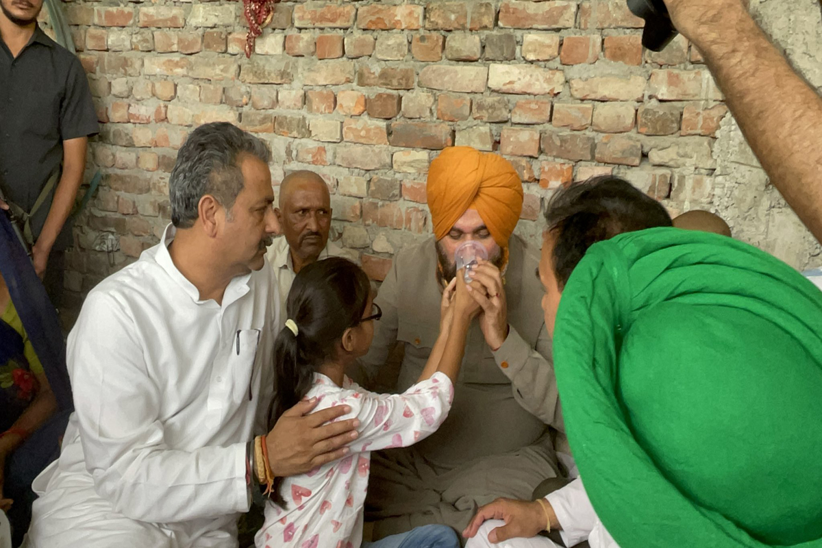 Lakhimpur Kheri: Sidhu breaks his hunger strike after Union minister’s son to joins investigation