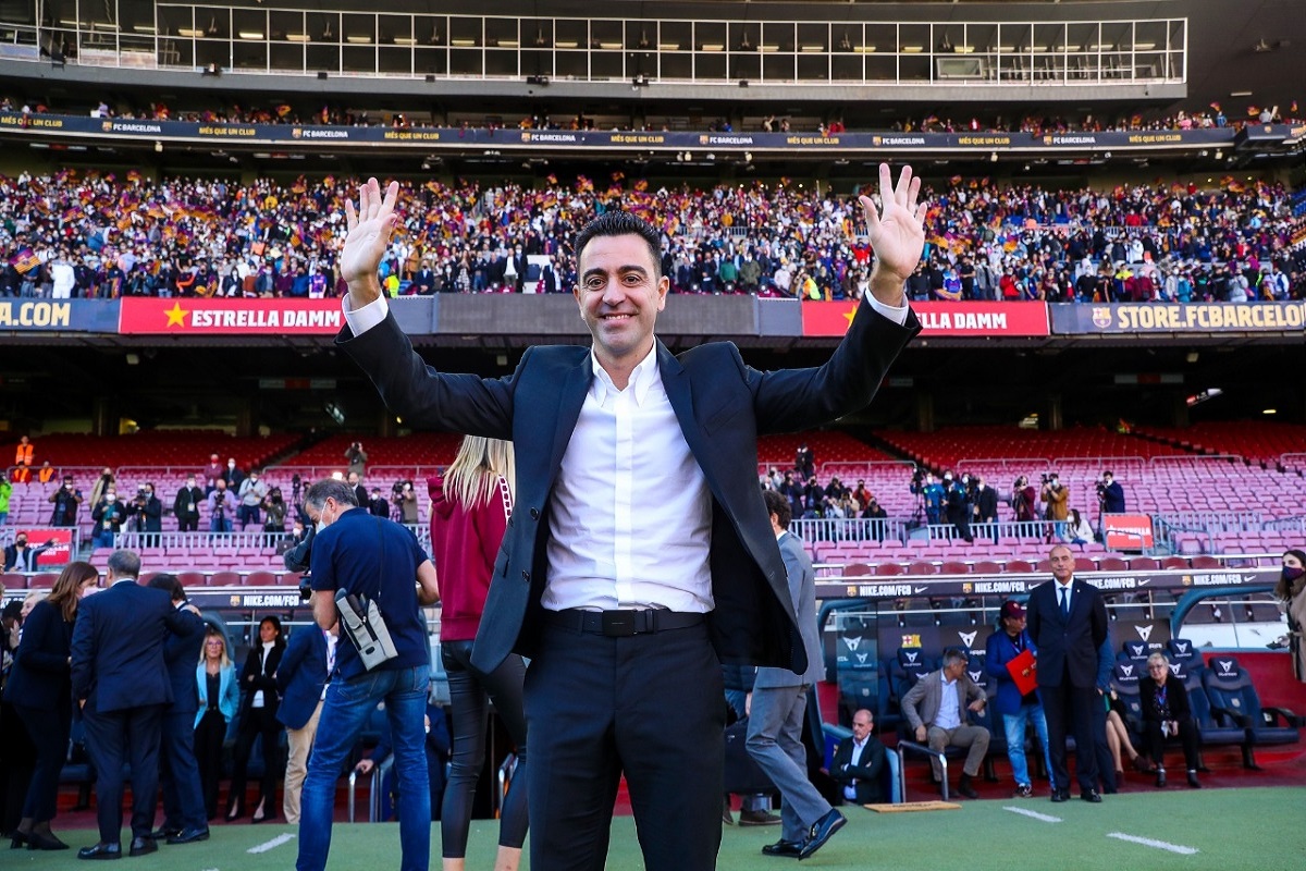FC Barcelona's new coach, Camp Nou Stadium, Xavi Hernandez