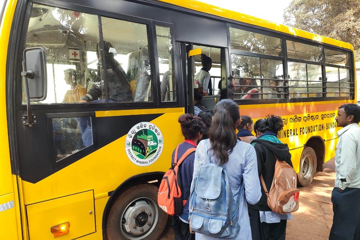 Free Bus Service for school & college students in mining-affected areas