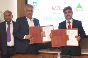 SJVN, PTC sign MoU to develop products to supply round the clock power