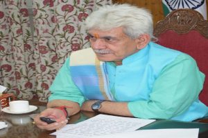 J&K LG inaugurates recommencement of balance work of Tawi Barrage