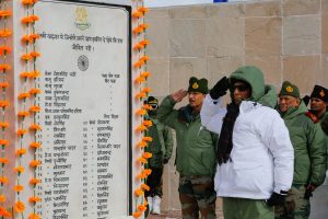Rajnath inaugurates renovated Rezang La Memorial in Ladakh