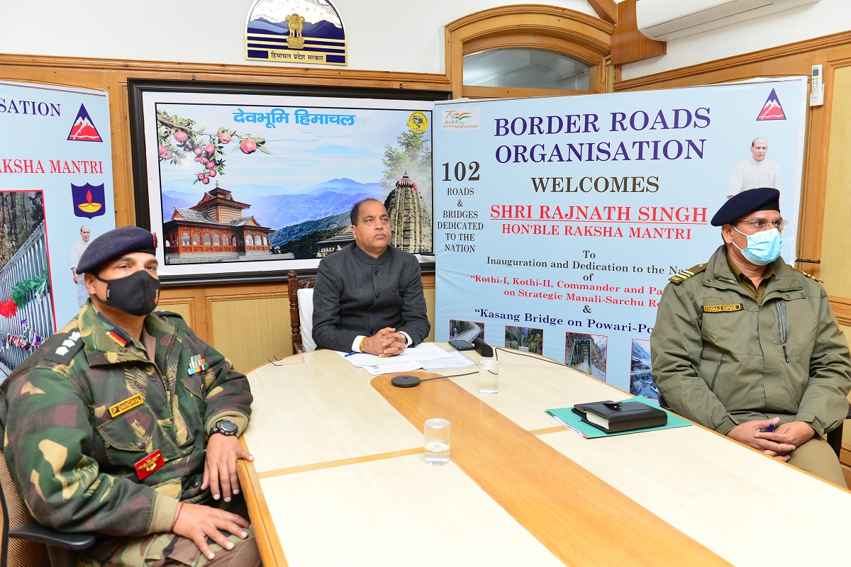 Jai Ram thanks Rajnath Singh for dedicating 5 bridges for Himachal