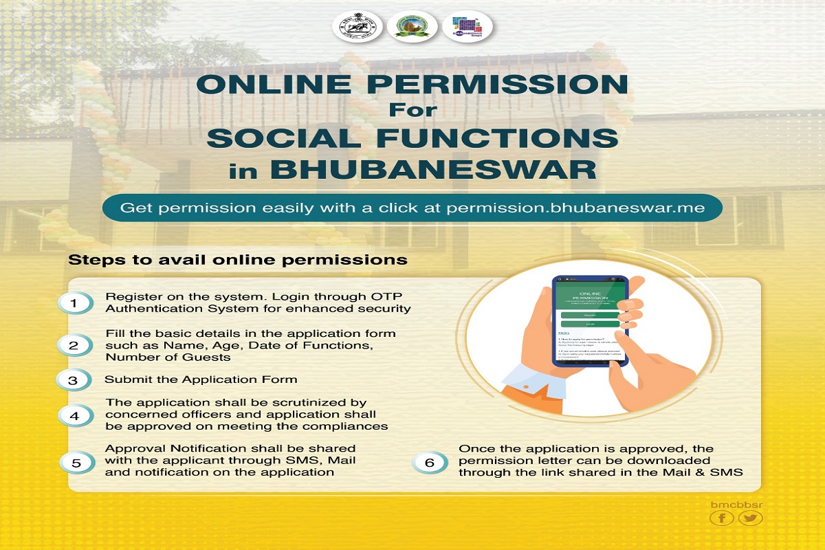 Issue of permission for social functions goes online in Bhubaneswar