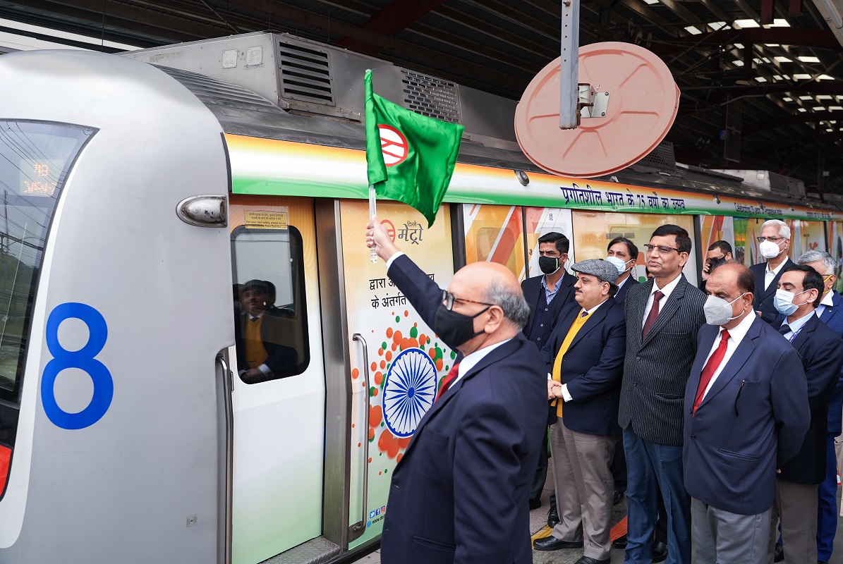 Delhi Metro launches special train to commemorate 'Azadi Ka Amrit Mahotsav'