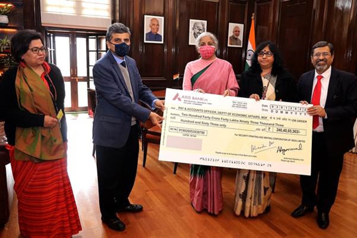 SPMCIL pays dividend of Rs 240.41 crore to govt