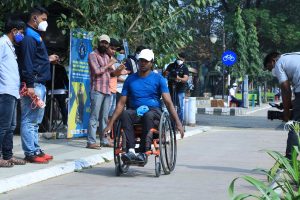 Odisha’s wheelchair-bound para-athlete attempts Guinness record by covering 213 km in 24 hours