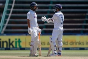 South Africa vs India, second Test: Rabada scores three sixes after Rahane and Pujara score half-centuries