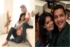 Aditya Narayan and Shweta Agarwal embrace parenthood with an adorable pic from the maternity shoot