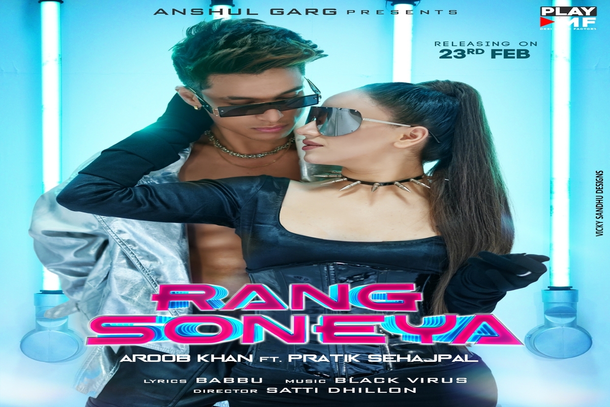 ‘Rang Soneya’ poster featuring Pratik Sehajpal, Aroob Khan sets mood for track