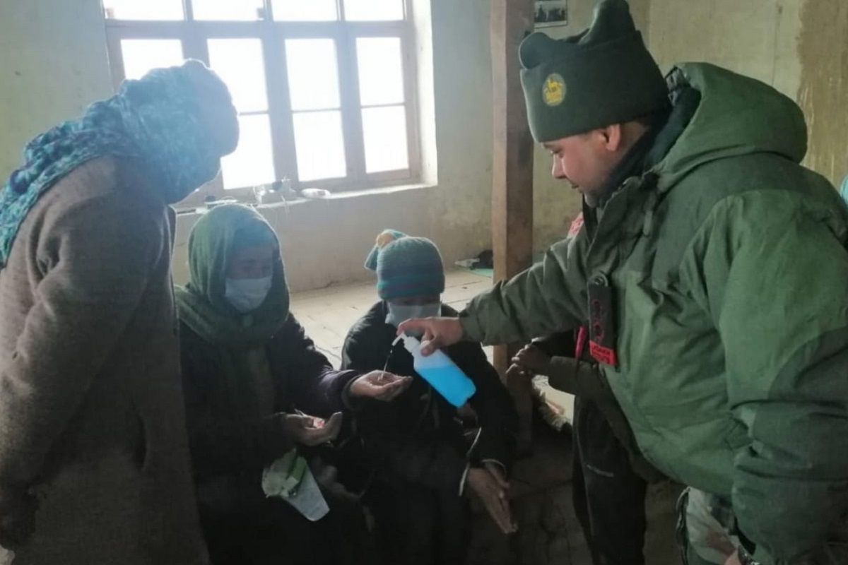 Army troops trek on Ladakh’s frozen river to provide medical care to villagers