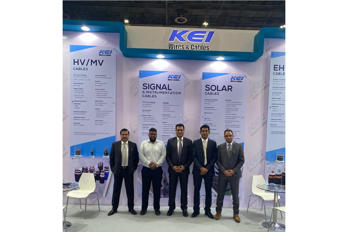 KEI presents Sustainable Wires & Cables in a Mega Events of MEE 2022