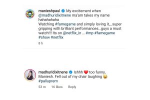When Madhuri Dixit Nene made Maniesh Paul flutter with happiness