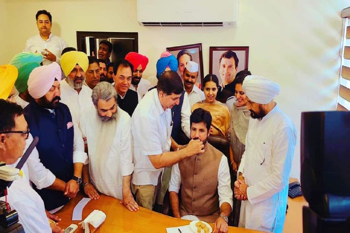 Raja Warring assumes charge as youngest Punjab Congress president