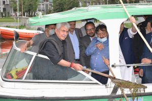 LG Manoj Sinha launches Dal Lake rejuvenation campaign