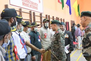 Northern Army Commander interacts with ex-servicemen