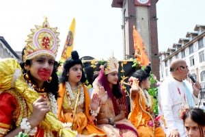 Kashmiri Pandits celebrate Ramnavami at Lal Chowk