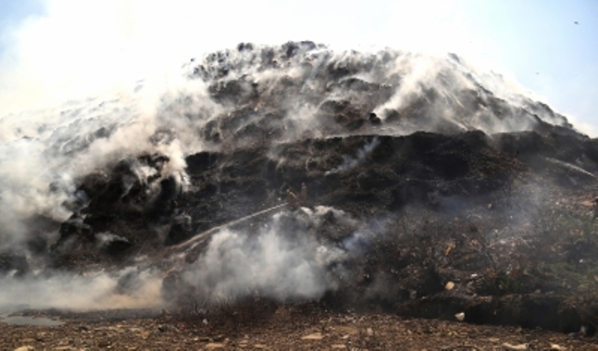 North MCD fined of Rs 50 lakh for Bhalswa landfill fire