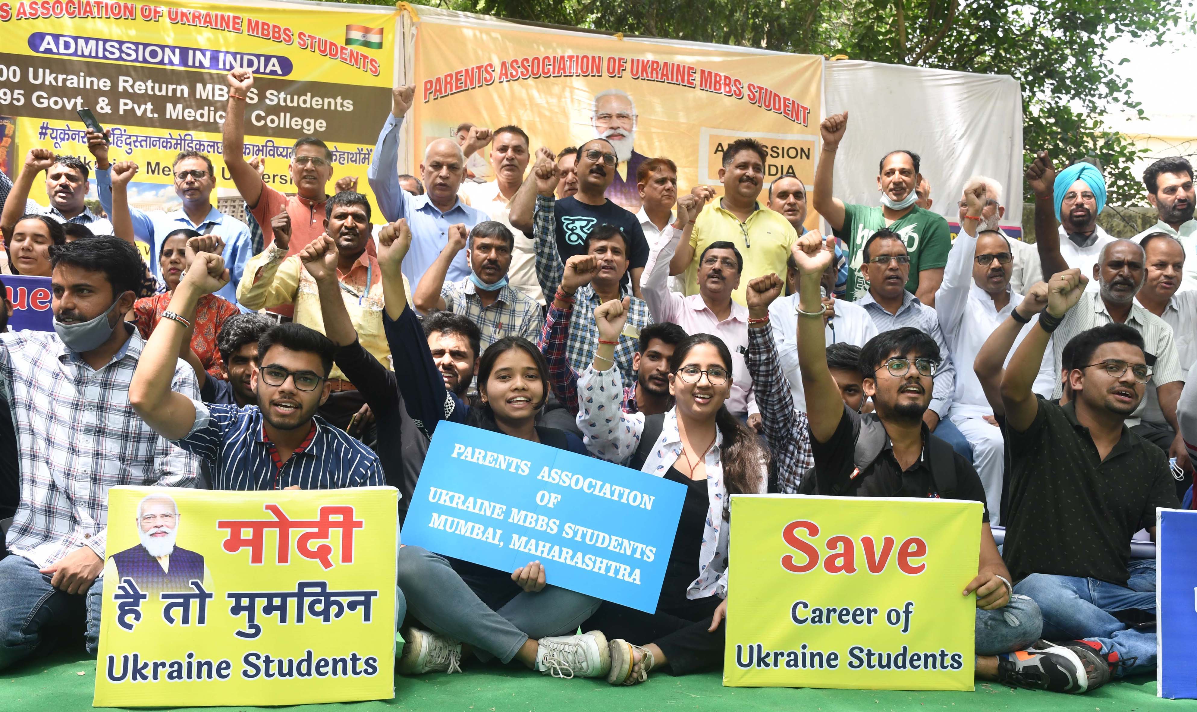 Accommodate students in Indian colleges demand parents of Ukraine returned students