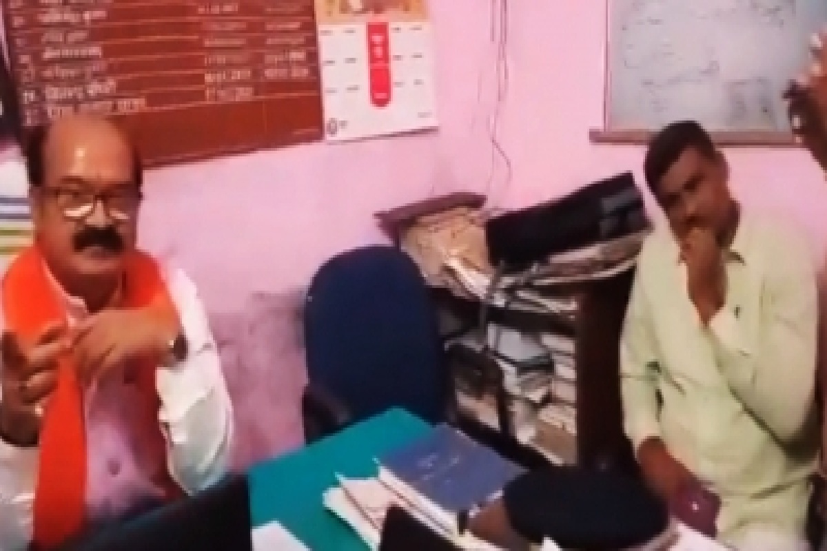 Video of BJP MLA sitting on SHO’s chair in Bihar police station goes viral