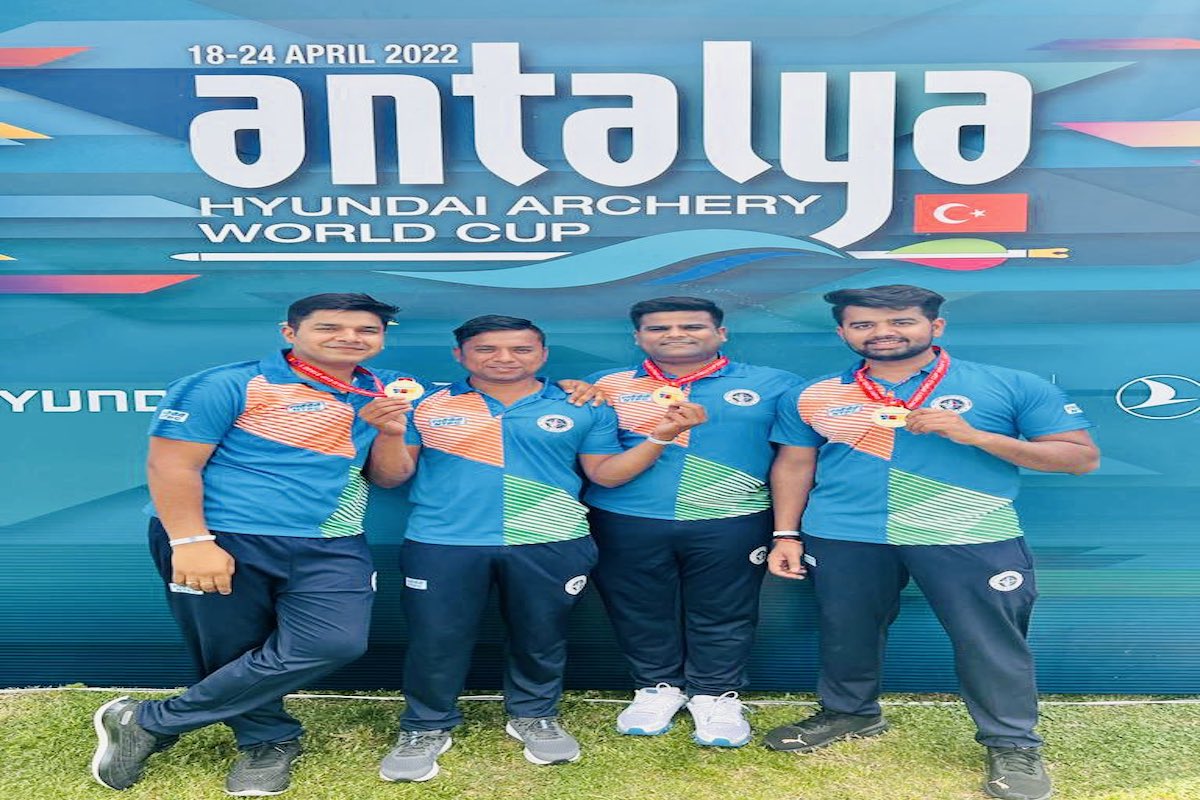 Indian men’s compound team clinches gold in Archery World Cup