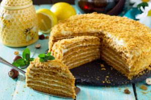 Enjoy the recipe of Eggless Honey cake