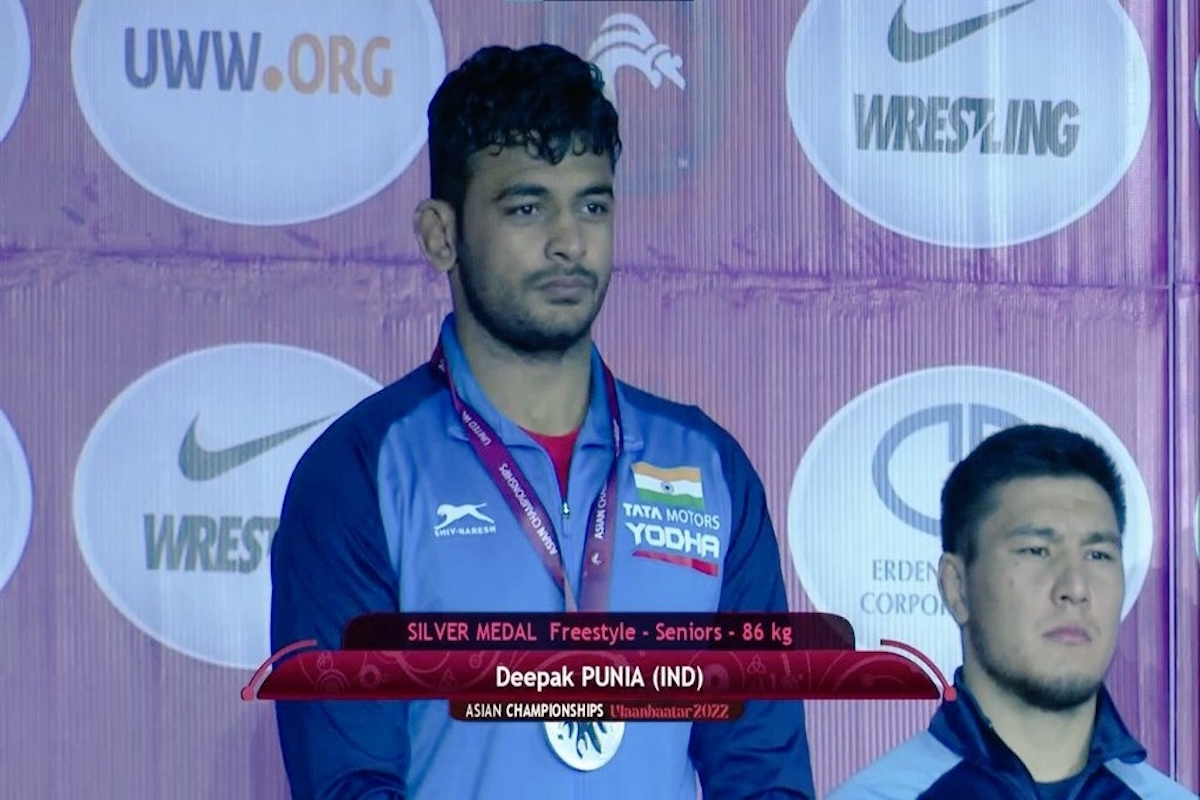 Deepak Punia wins silver as India collect 17 medals in Asian Wrestling Championship