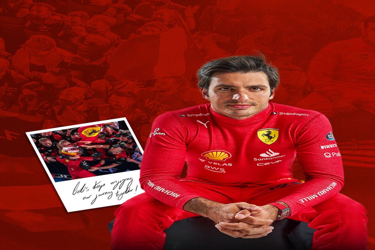 Carlos Sainz renews contract with Ferrari F1 team till 2024