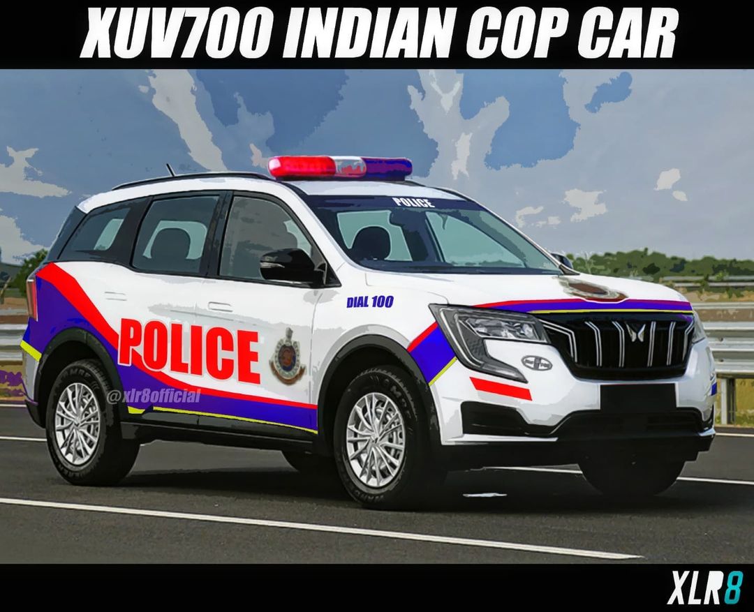 Mahindra XUV700 made as Cool Police Car