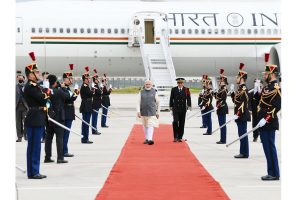 PM Modi arrives in Paris on final leg of his three-nation visit, to meet French President Macron