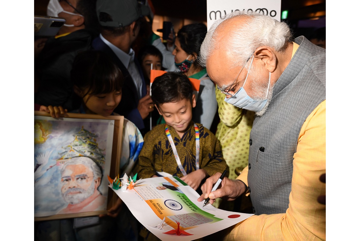 ‘Modi Modi’, ‘Bharat Mata Ki Jai’ chants in Tokyo as PM gets rousing reception from Indian diaspora