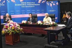 Quad leaders exchange views on developments in Indo-Pacific, discuss global issues