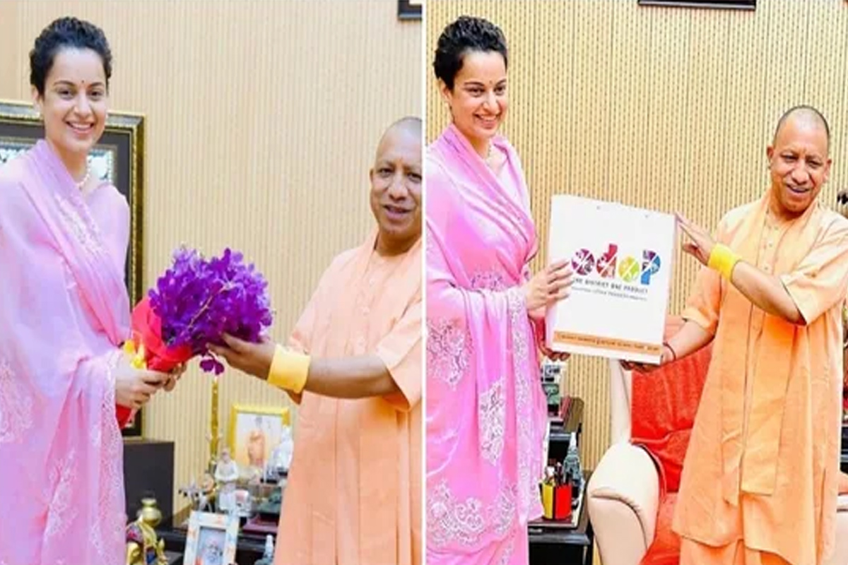 Kangana Ranaut Meets Yogi Adityanath, says feels ‘inspired’