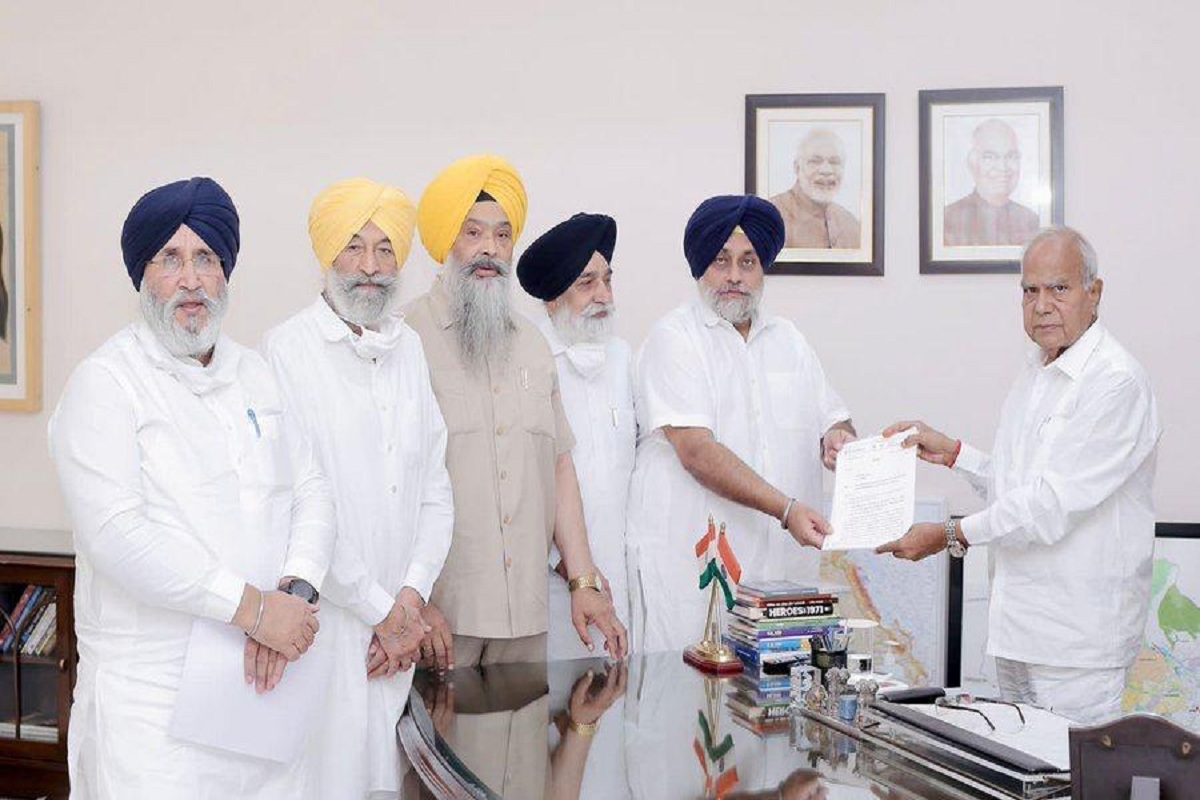 SAD urges Governor to annul agreement between Punjab & Delhi govt