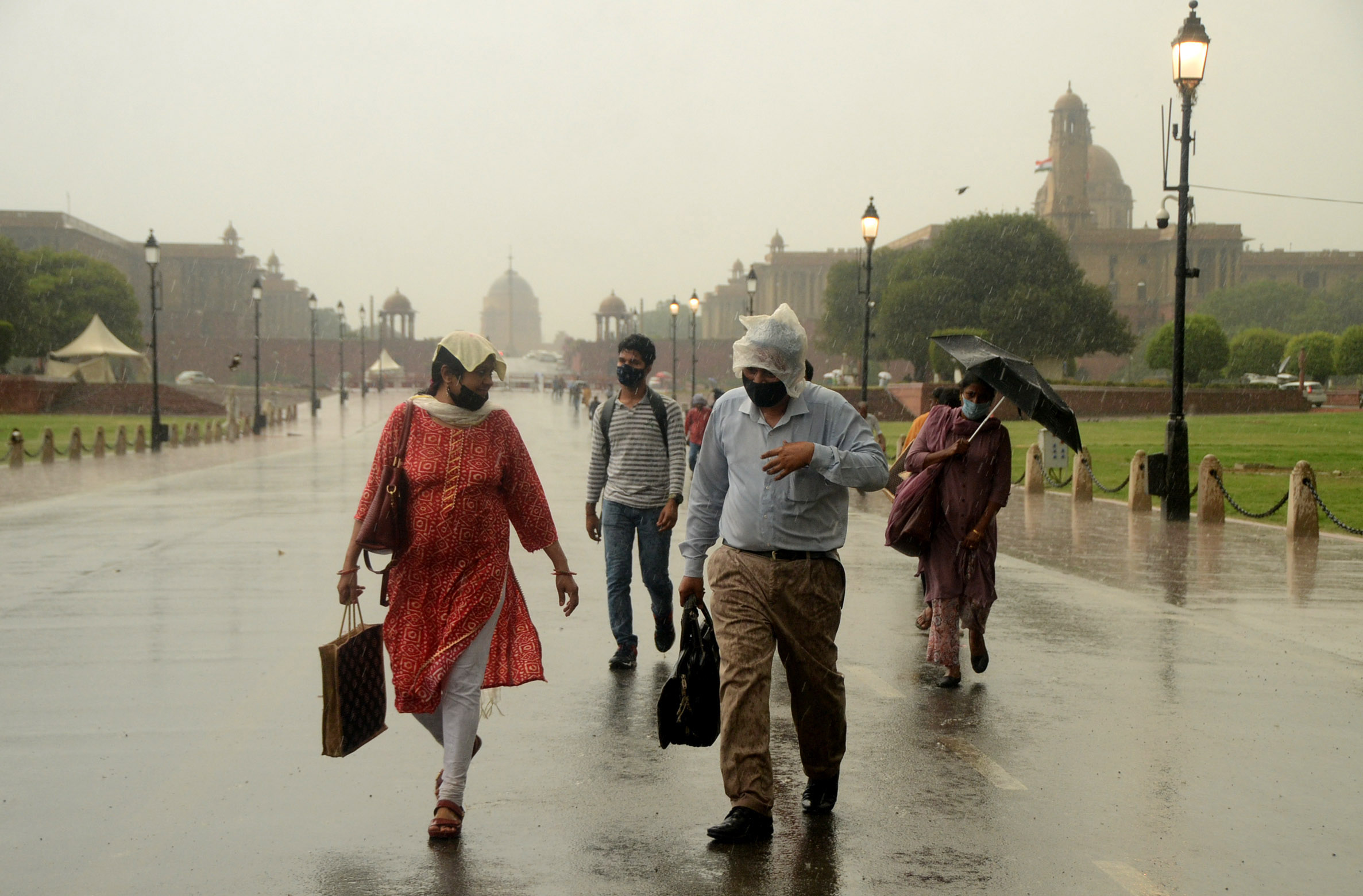 Rain brings respite from heat in Delhi