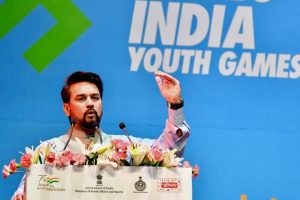 Sports Minister Anurag Thakur lays foundation stone of Hockey Astroturf in Sirmour
