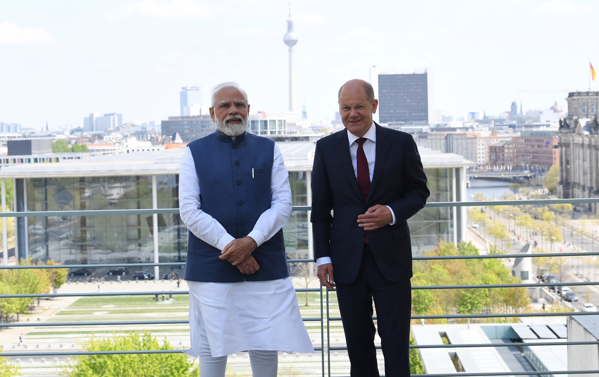 PM Modi meets German Chancellor Scholz in Berlin
