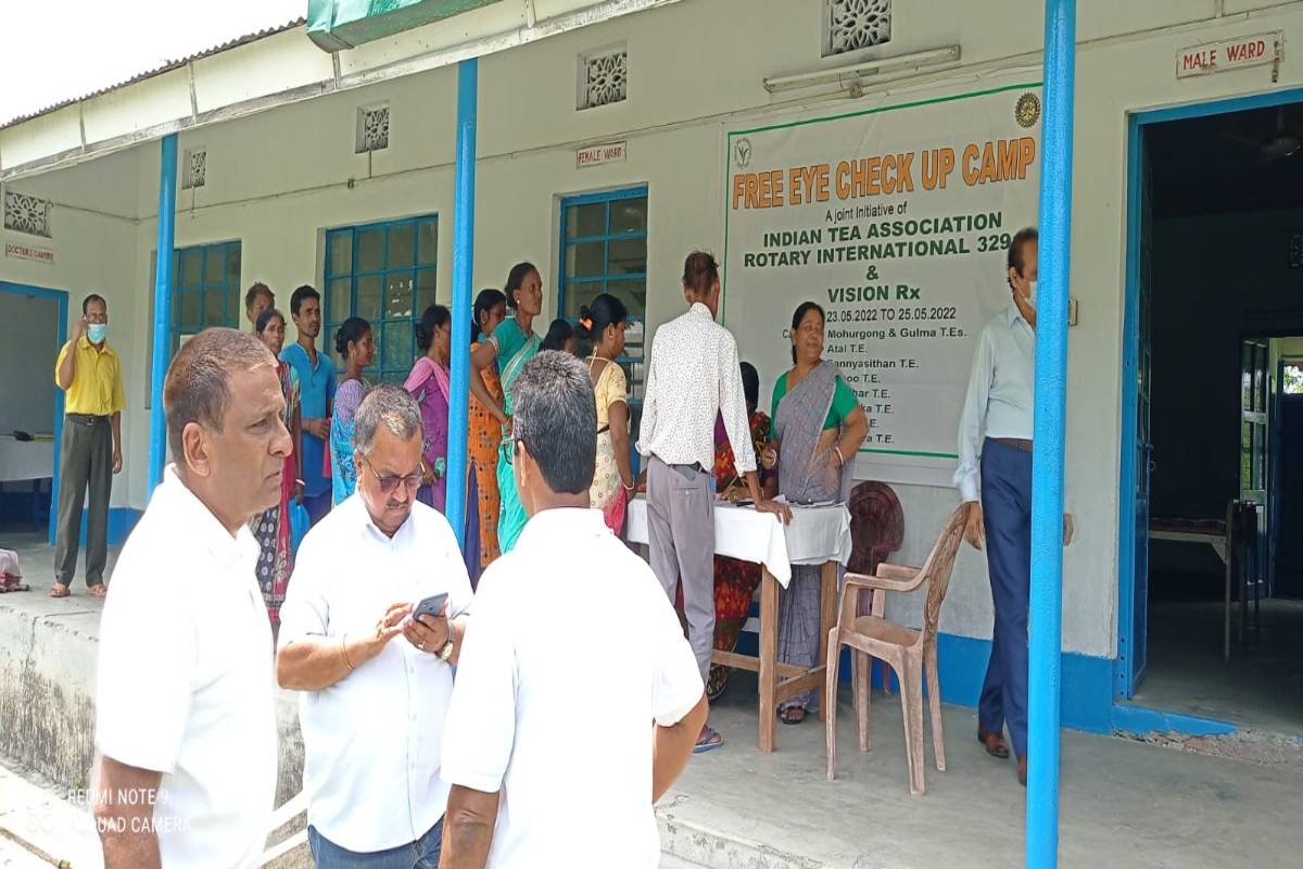 Eye check-up camp for tea workers