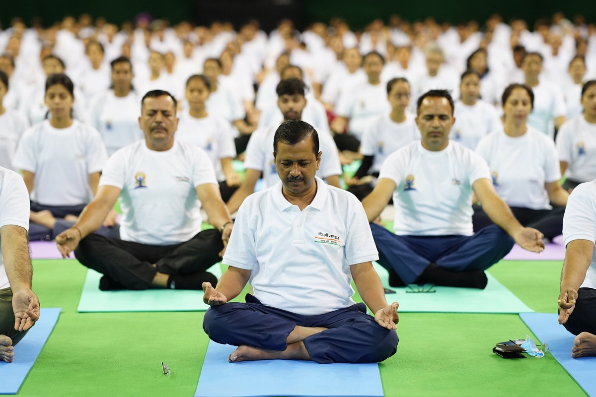 Yoga Day celebrated in Delhi