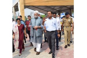 LG reviews arrangements for Amarnath pilgrims at Jammu’s base camp