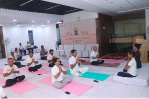 DFCCIL Celebrates the 8th International Day Of Yoga  at the Corporate Office and Field Units