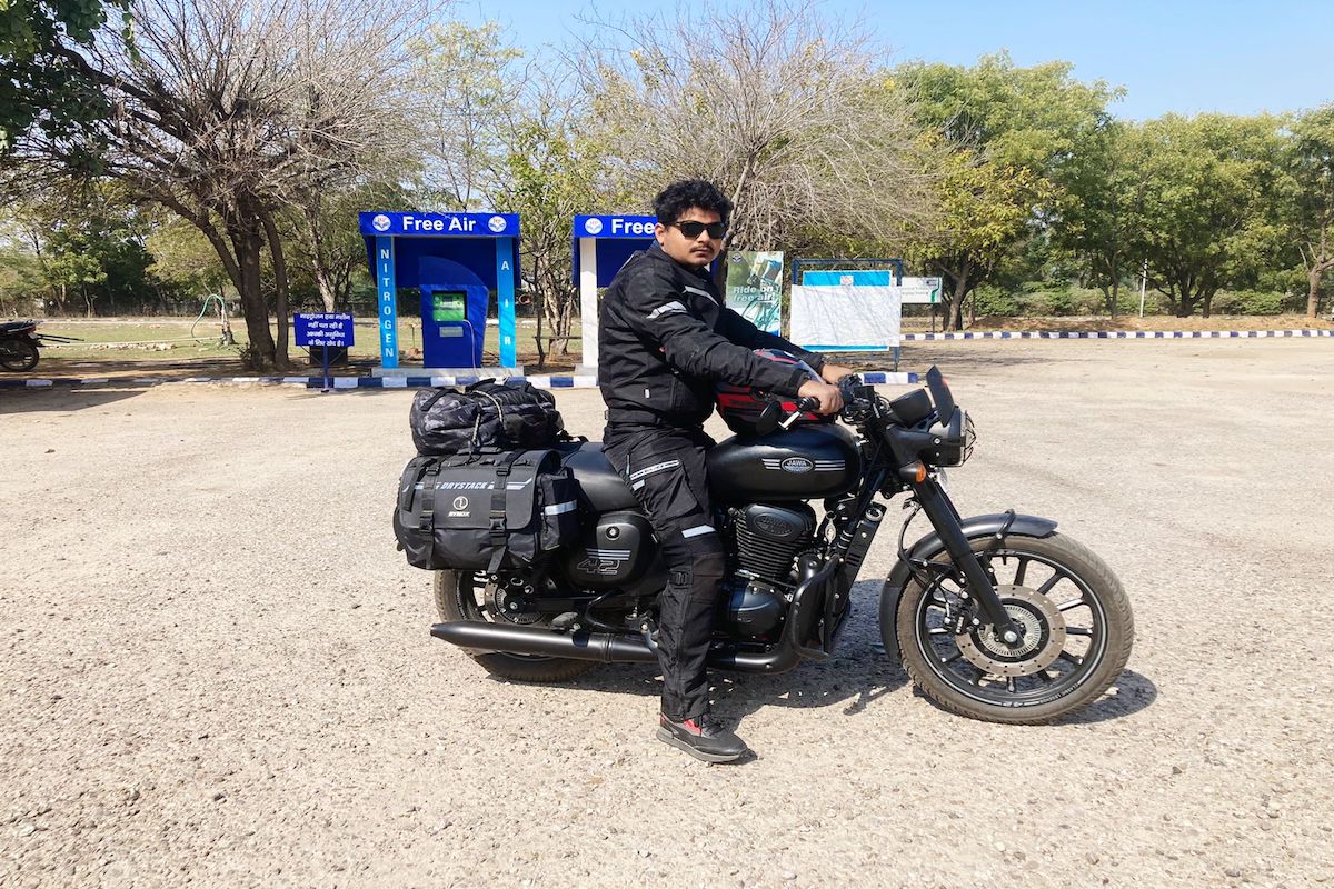 Rahul Pratap singh fulfils his childhood dream by exploring India as part of Moto vlogging