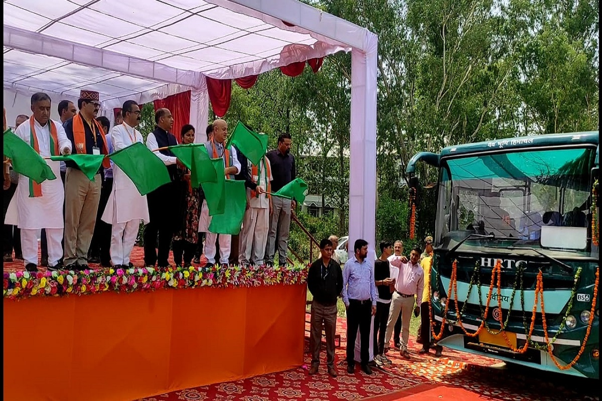 Jai Ram flags off new fleet of HRTC buses