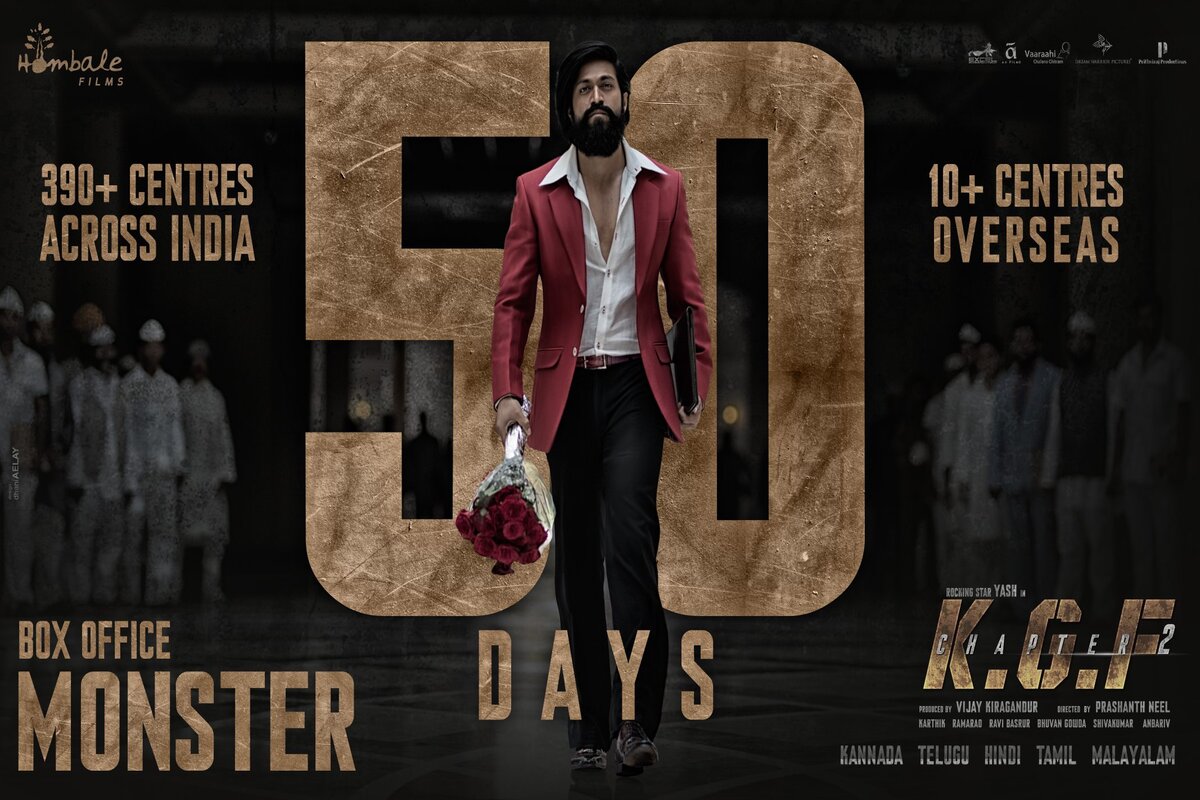 50 Days of KGF 2: Fans Celebrate the Success of Power Star Yash