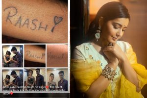 Raashii Khanna’s die hard fan gets her autograph tattooed on his hand