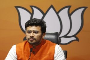 K’taka: Cong workers lay siege to BJP MP Tejaswi Surya’s residence, detained