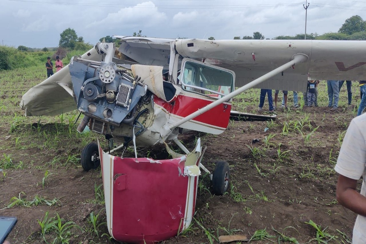 Training plane crashes in Pune, woman pilot injured