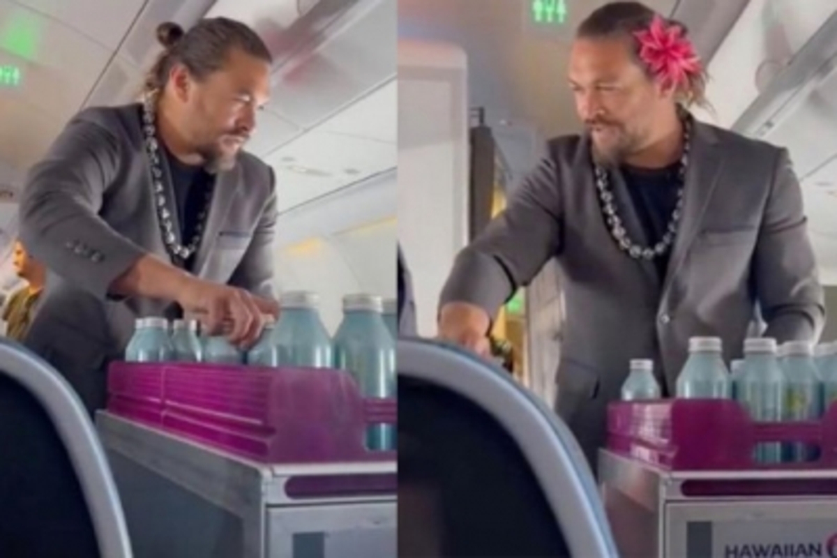 ‘Aquaman’ surprises passengers, serves drinks on flight