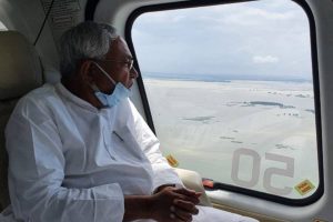 Nitish Kumar undertakes aerial survey of drought-hit districts as rain deficit stays